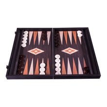 Load image into Gallery viewer, Handcrafted Wenge Replica Wood Backgammon Set with Side Racks - Classic Design and Quality Materials