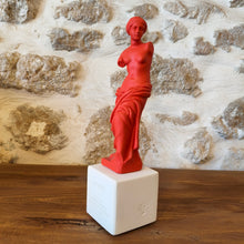 Load image into Gallery viewer, Venus Standing Bright Red Small "Love is udefeatable on the battlefield - Sophocles "