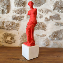 Load image into Gallery viewer, Venus Standing Bright Red Large " What is beautiful is good and who is good will soon be beautiful - Sappho"