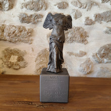 Load image into Gallery viewer, Winged Nike of Samothrace Metallic Silver Medium