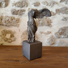 Load image into Gallery viewer, Winged Nike of Samothrace Metallic Silver Medium