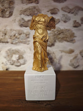 Load image into Gallery viewer, Winged Nike of Samothrace Metallic Gold Medium
