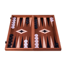 Load image into Gallery viewer, Handcrafted Mahogany 3-in-1 Chess & Backgammon Board in Black Medium Size