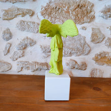 Load image into Gallery viewer, Winged Nike of Samothrace Lime Green Medium
