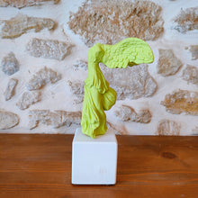 Load image into Gallery viewer, Winged Nike of Samothrace Lime Green Medium