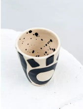 Load image into Gallery viewer, Black + White Glass