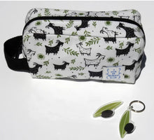 Load image into Gallery viewer, Goats and olive Design Zip Pouch Carry All