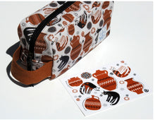 Load image into Gallery viewer, Greek Cats and Greek Pots Design Zip Pouch Carry All