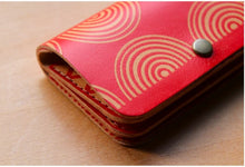 Load image into Gallery viewer, Leather wallet red