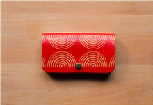 Load image into Gallery viewer, Leather wallet red