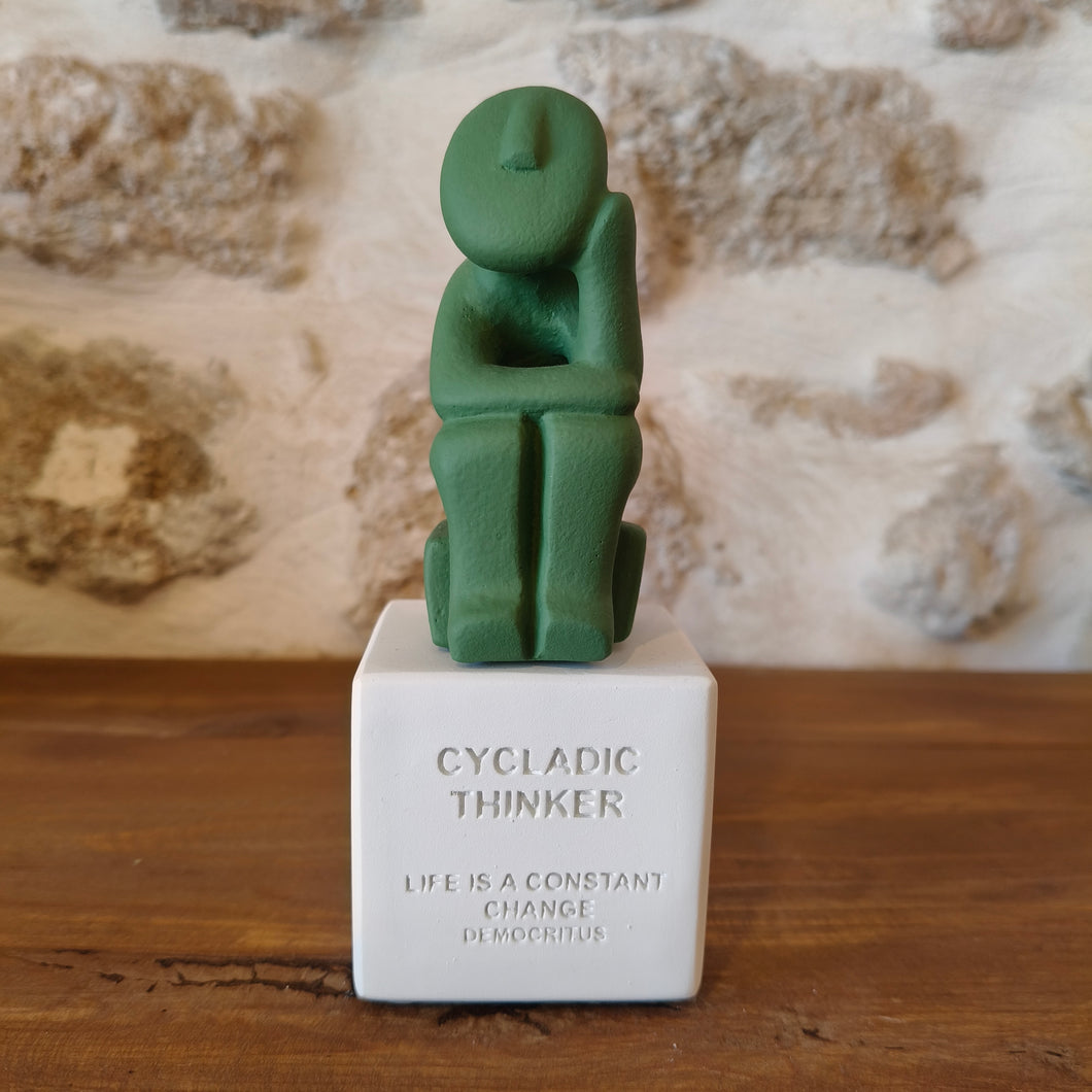 Cycladic Thinker Small Green 