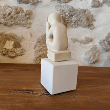 Load image into Gallery viewer, Cycladic Thinker Small Pale Cream &quot;Life is a constant change - Democritus&quot;
