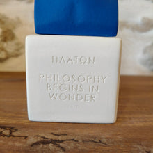 Load image into Gallery viewer, Plato Navy Blue  &quot;Philosophy begins in wonder&quot;
