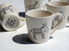 Greek Donkey Etched Design Cup 90ml