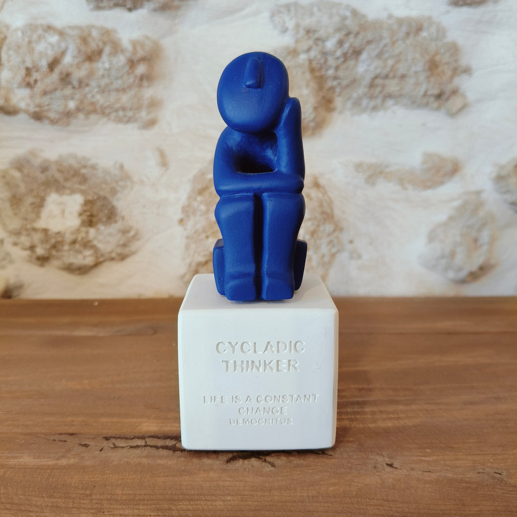 Cycladic Thinker Small Blue 