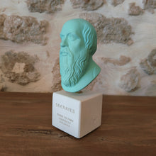 Load image into Gallery viewer, Socrates Tirquoise  &quot;Think to find yourself&quot;
