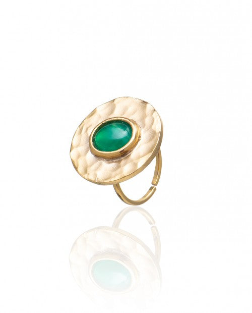 Tray Emerald Green Ring