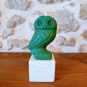 Elpis Owl  "Wisdom begins in wonder - Socrates"