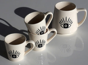 ''Eye'' Etched Design Cup 280ml