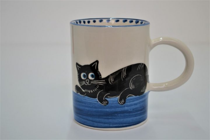 Black Cat  Cylinder Mug