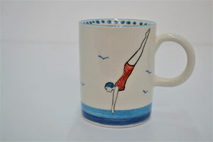 Swimmer Girl  Cylinder Mug